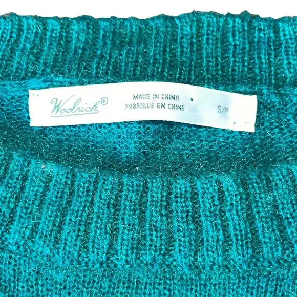 Woolrich Wool Blend Sweater Owl Crew Neck Knit - Picture 7 of 8